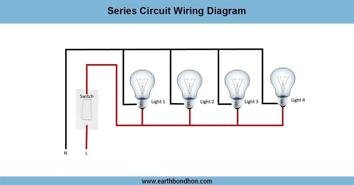 Series Circuit Wiring Diagram with Easy Step-by-Step Connection Series wiring lamp