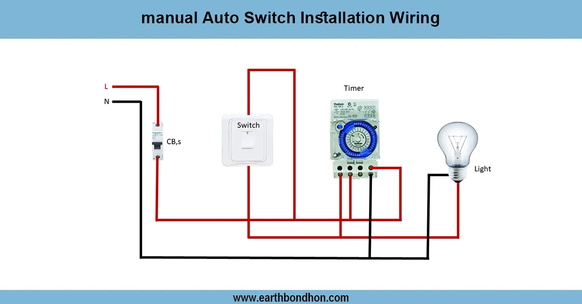 Timer light switch wiring Diagram