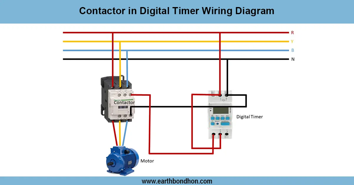 Digital Timer Switch in Motor Wiring