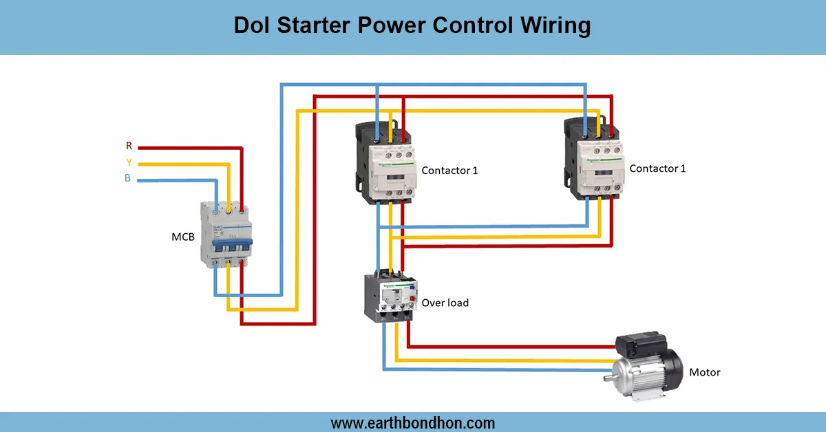 DOL Starter Circuit Diagram