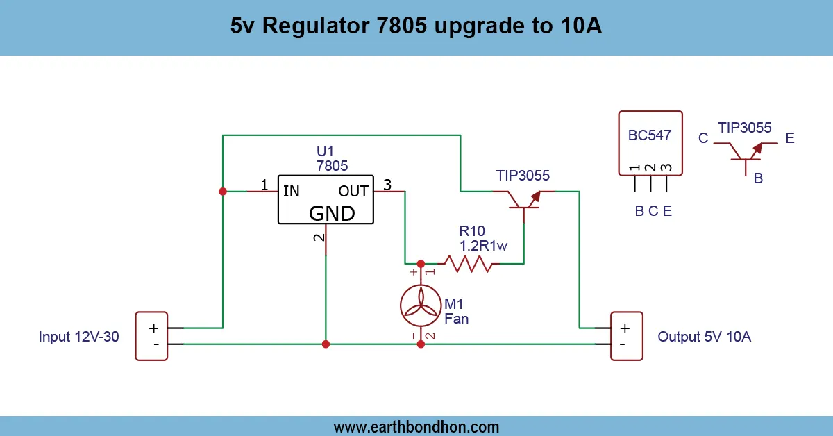 5v Regulator 7805 Upgrade to 10a