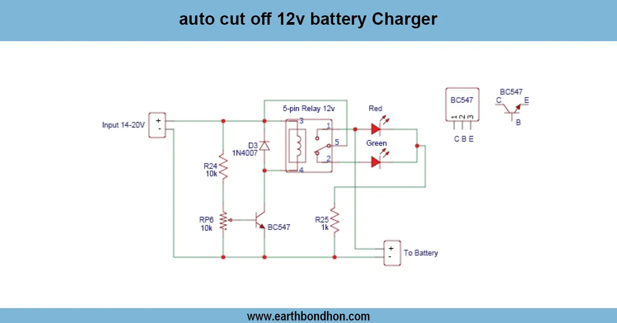auto cut off 12v Battery Charger