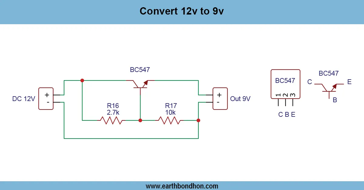 Convert 12v to 9v