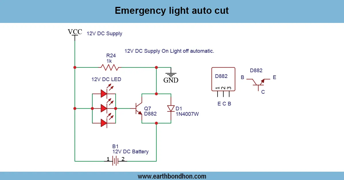 Emergency Light auto Cut