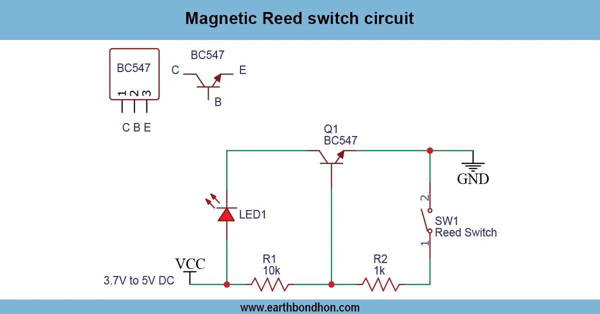 Magnetic Reed Switch Circuit
