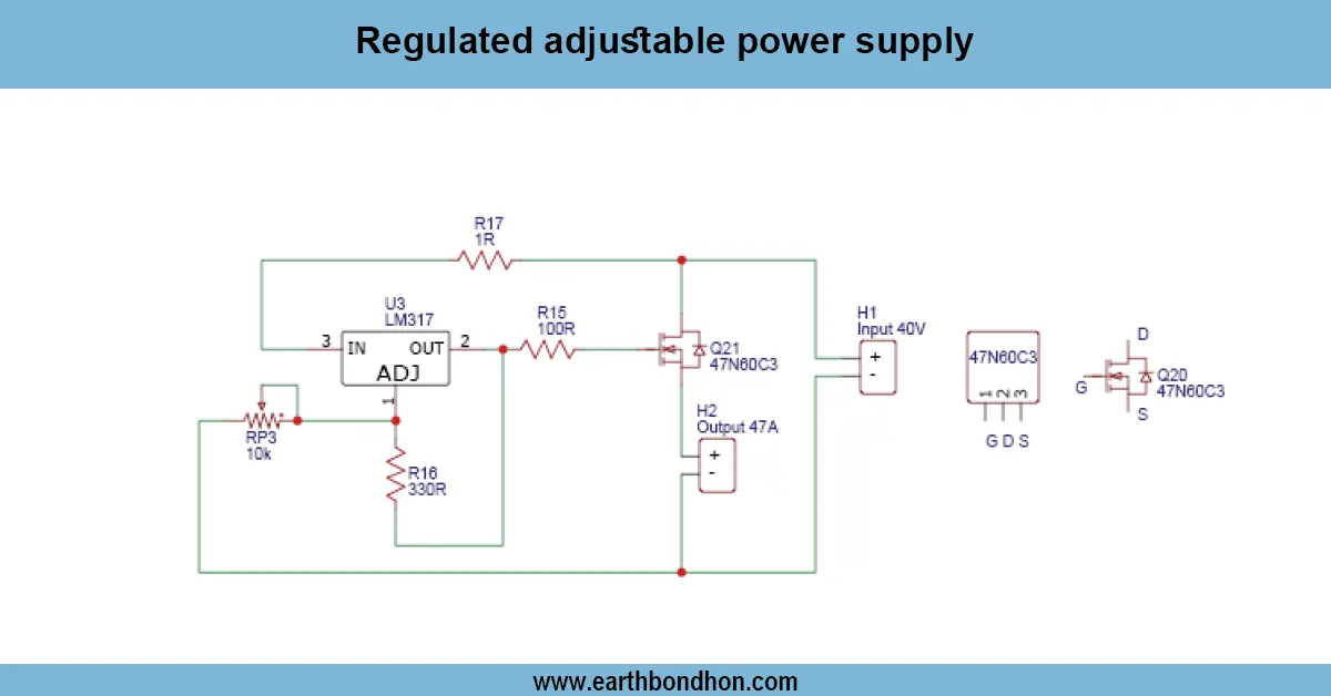Regulated adjustable Power Supply