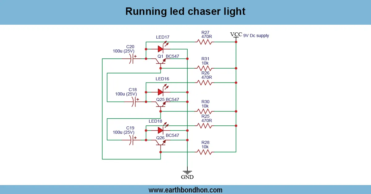 Running LED Chaser Light