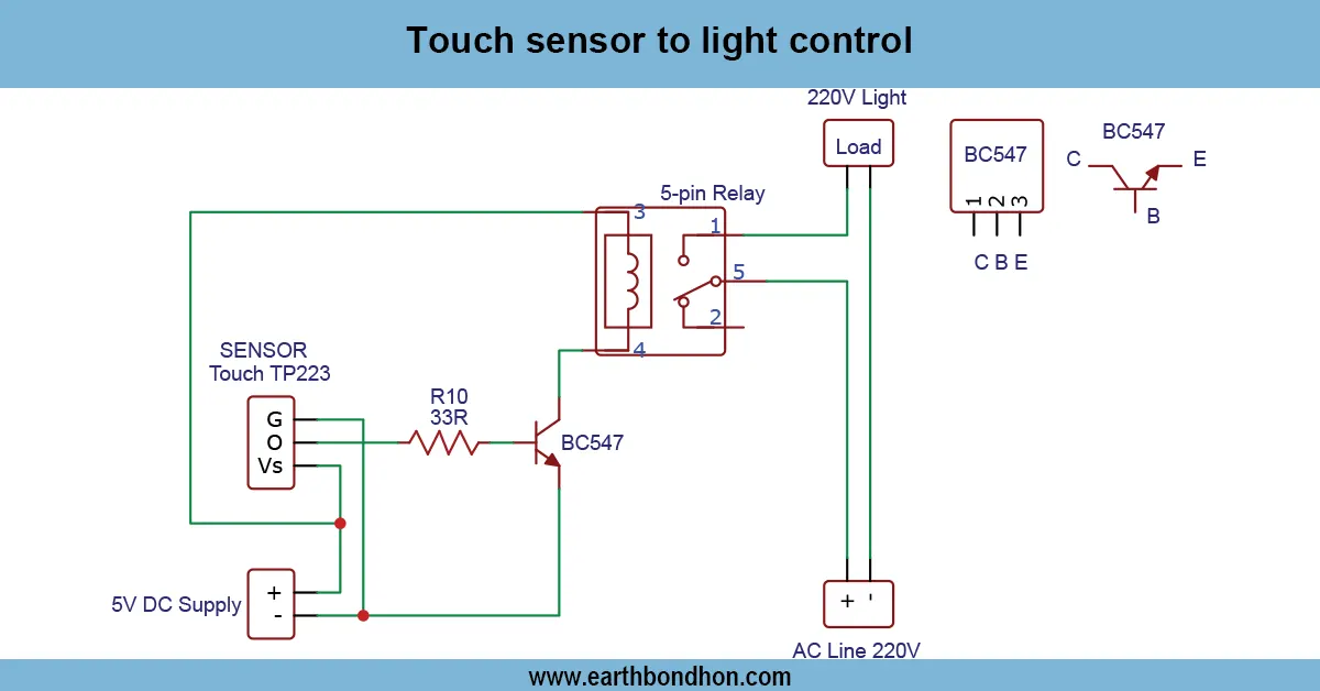 Touch Sensor to Light Control