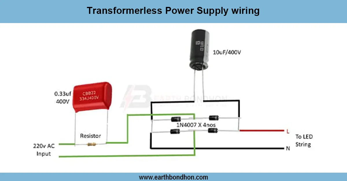Transformerless Power Supply Wiring