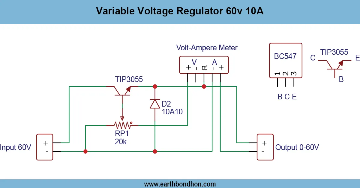 Variable Voltage Regulator 60v 10a