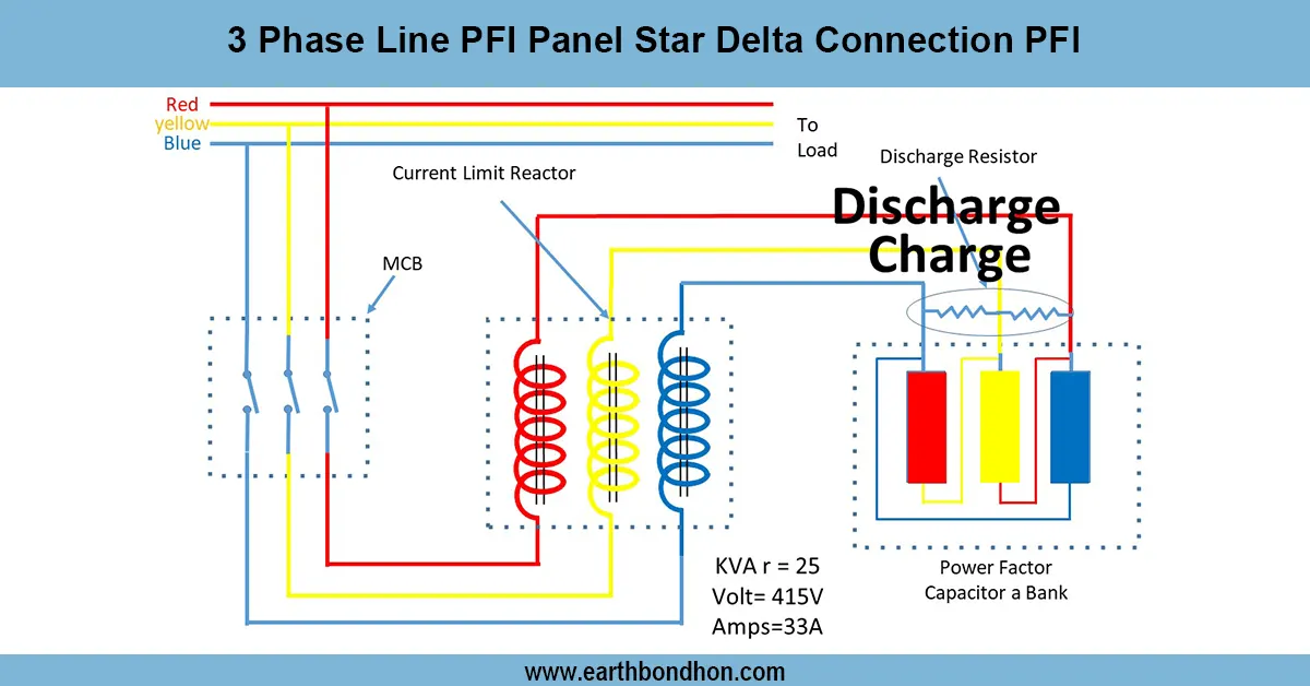 power-factor-capacitor-bank-connection
