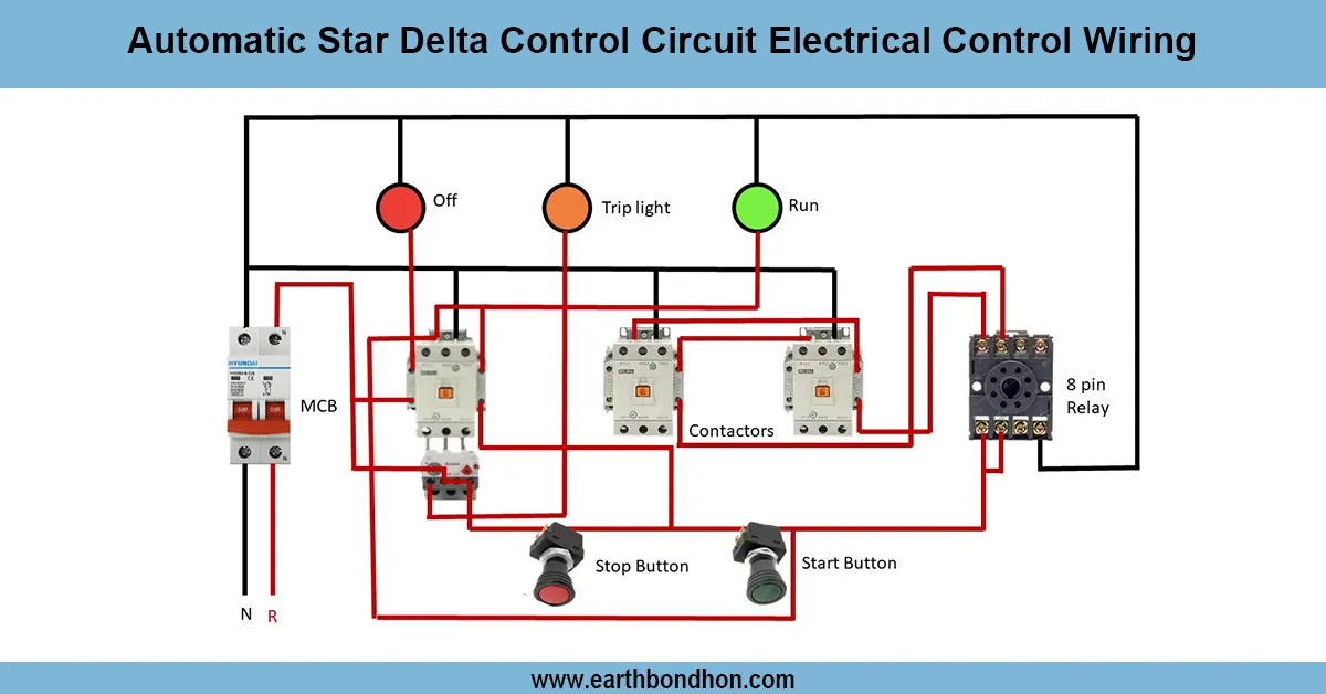 Automatic star-delta Control Circuit