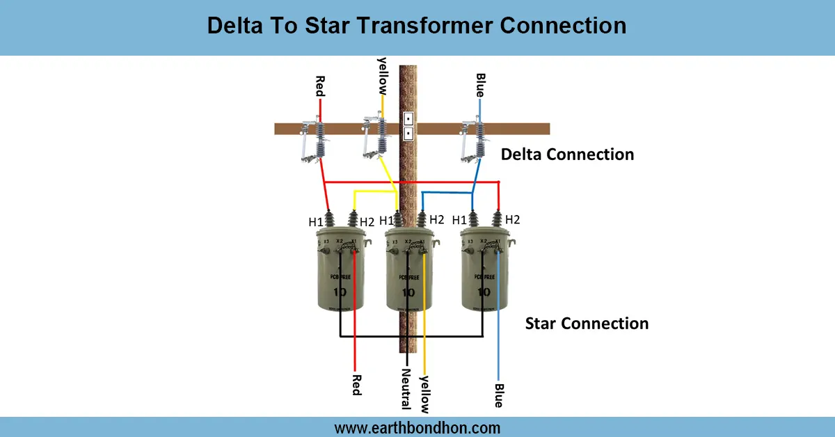 delta to star Transformer Connection Diagram