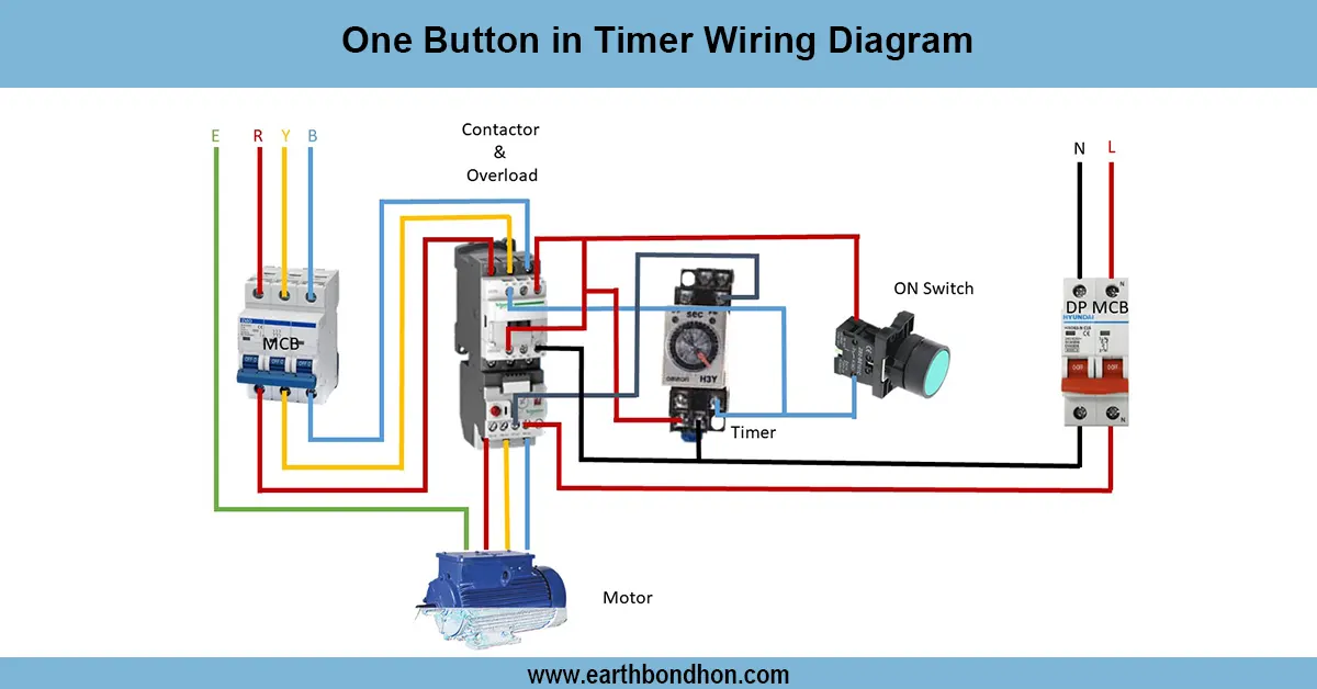 One Button in Timer Wiring Diagram