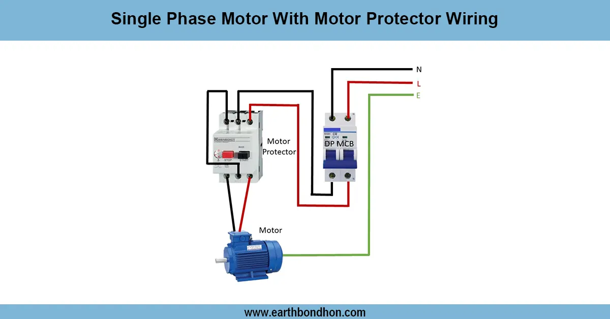 Motor with Motor Protector Wiring