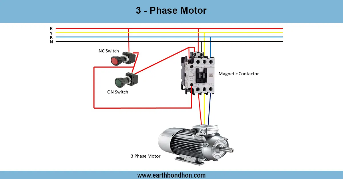 3 Phase Motor Wiring Diagram Example 3 Phase Motor Wiring