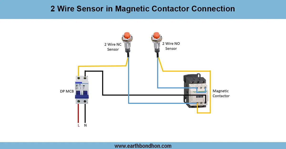 2-wire sensor in magnetic Contactor