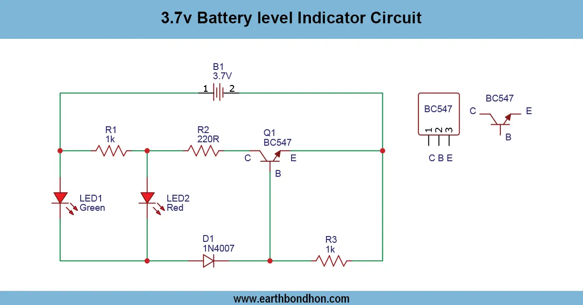 3.7v battery level indicator circuit