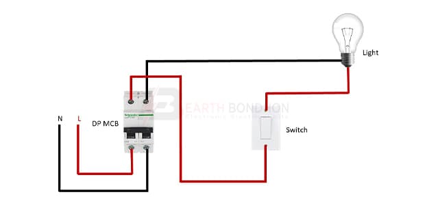 1 way light switch wiring diagram