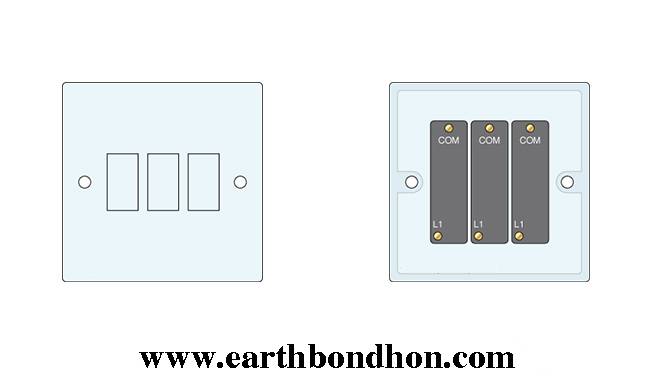 House wiring 3 gang switch wiring – Earth Bondhon