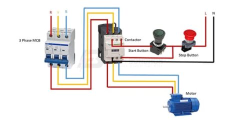 3 phase motor contactor wiring diagram – Earth Bondhon