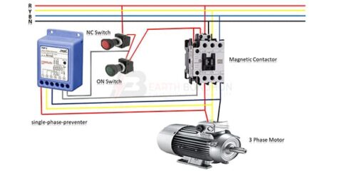 3 phase preventer wiring – Earth Bondhon