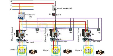 3 phase star 3 motor connection – Earth Bondhon