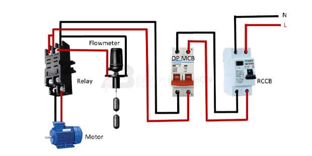 8 pin relay with flowmeter
