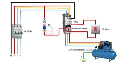 Air Compressor wiring diagram – Earth Bondhon