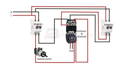 Auto Manual Selector Switch wiring diagram – Earth Bondhon