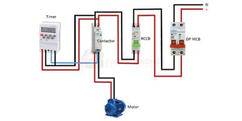 Contactor with motor wiring – Earth Bondhon