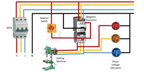 Dol Starter Circuit Diagram – Earth Bondhon