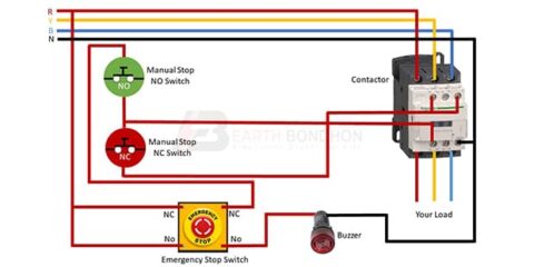 Emergency stop button switch wiring – Earth Bondhon