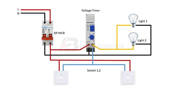 Light timer wiring diagram