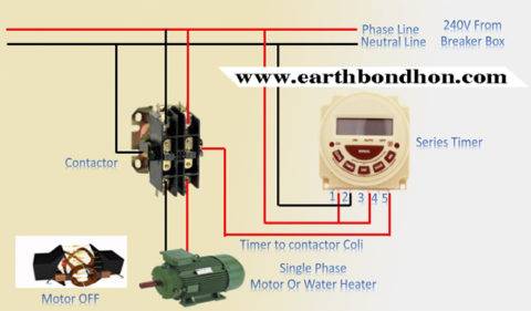 PB Series Timer Wiring To Motor Control – Earth Bondhon