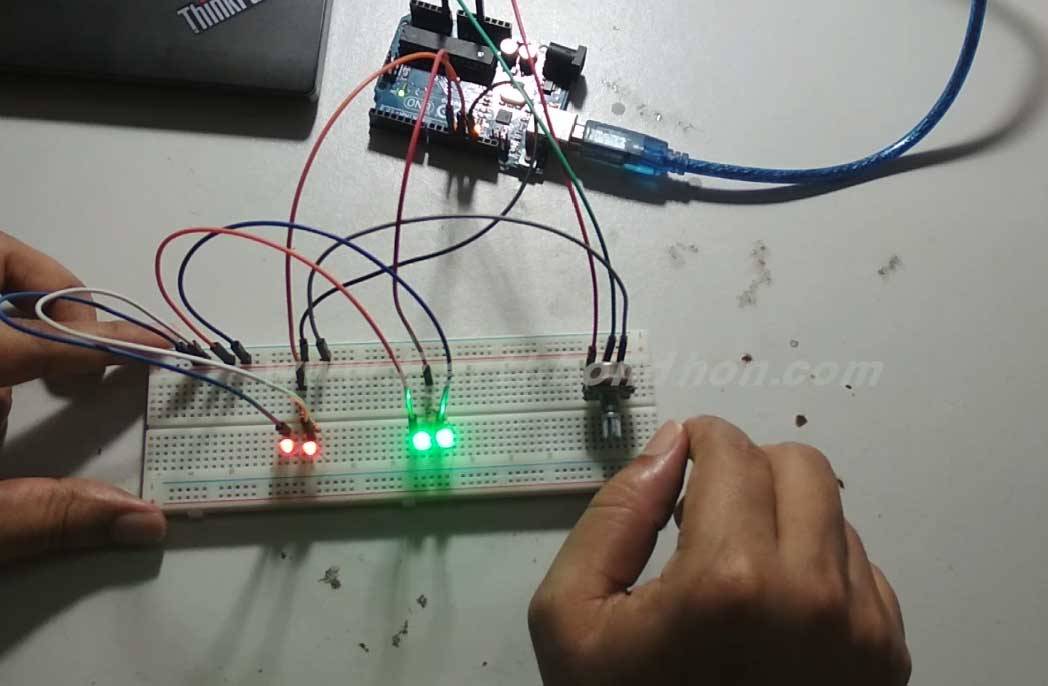 Arduino LED Police Light Sequence Demo 