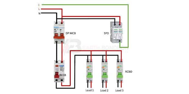 SPD device wiring diagram