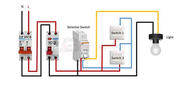 Selector switch wiring diagram