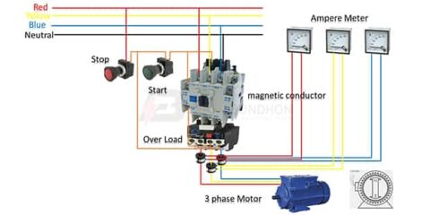 Simple 3 Phase Motor Control Circuit – Earth Bondhon