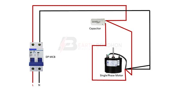 Single Phase Motor Capacitor Connection