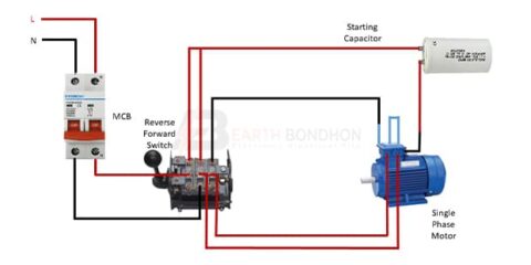 Single Phase Motor Reverse Forward Connection – Earth Bondhon