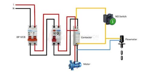 Single phase motor starter connection – Earth Bondhon