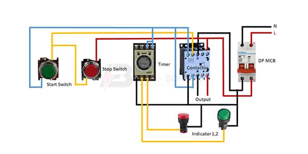 Start Stop Button wiring diagram