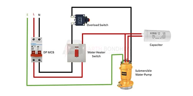 Submersible Motor Control Box Connection