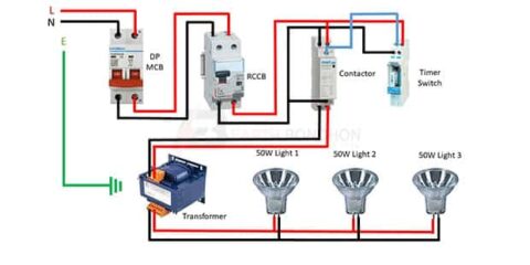 Timer and contactor connection – Earth Bondhon