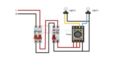 Timer connection diagram – Earth Bondhon