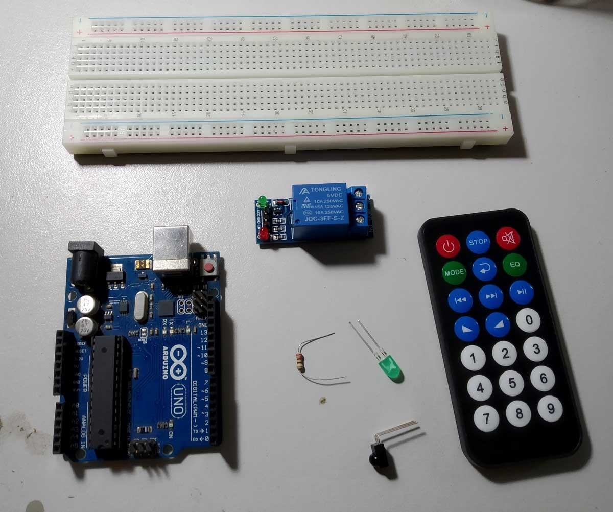 ir remote library for proteus