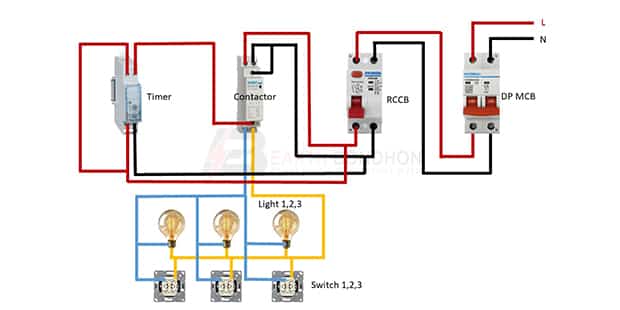 Lighting contactor wiring diagram