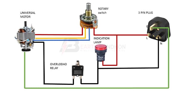 Mixer grinder wiring connection