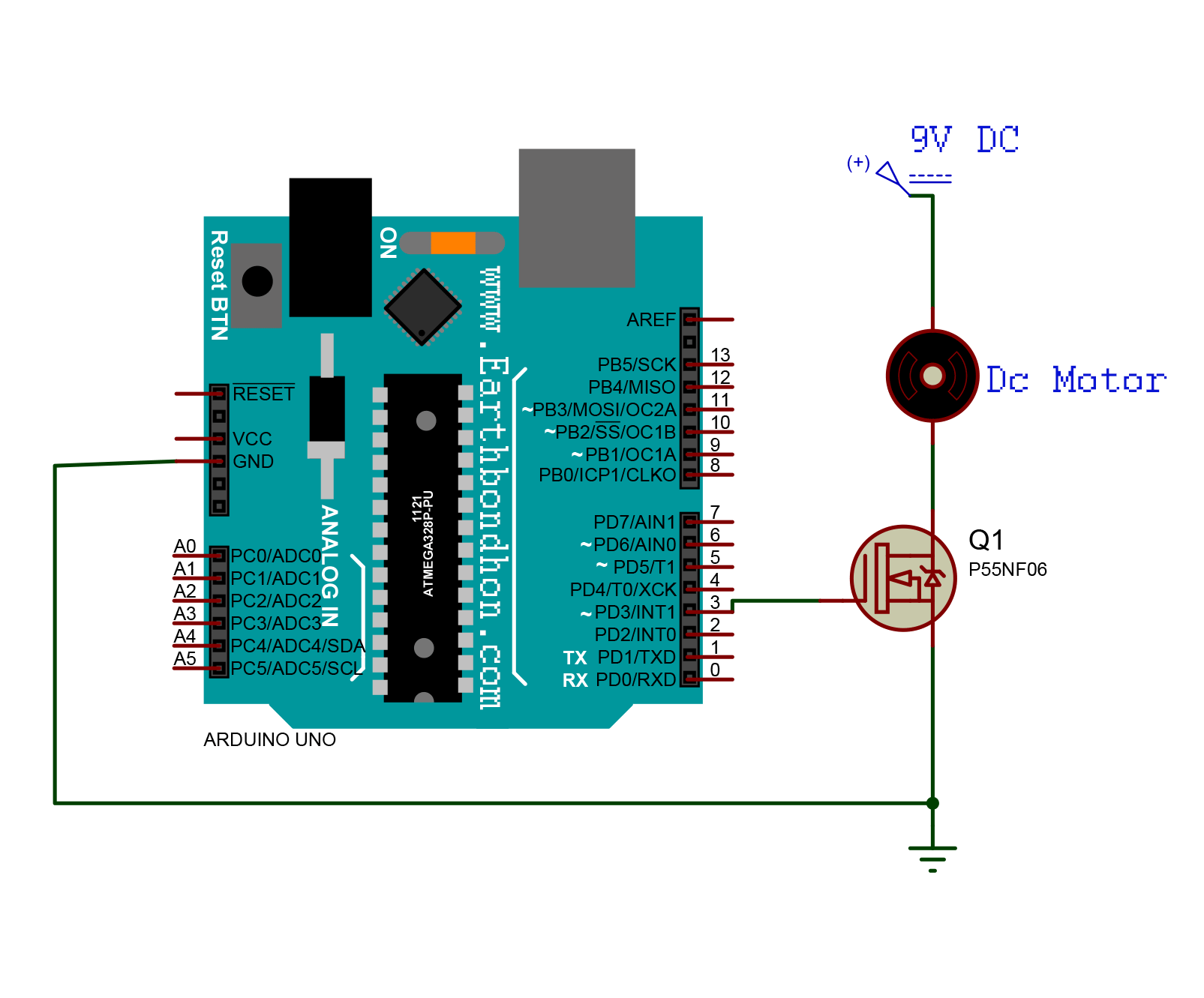 nmosfet proteus library